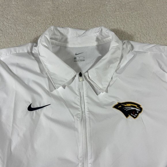 Nike Full Zip Track Jacket Mens XL Navy White Panthers Logo Zipper Pockets - Picture 9 of 12